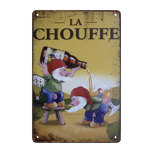 plaque-metal-la-chouffe plaque métal la chouffe