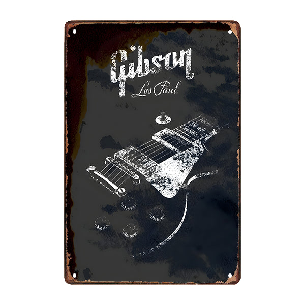 plaque-metal-logo-gibson plaque métal logo gibson