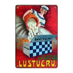 plaque métal lustucru