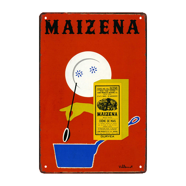 plaque-metal-maizena plaque métal maizena