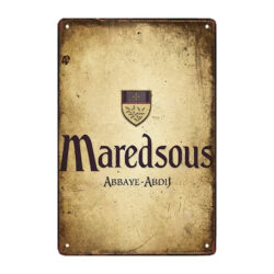 plaque métal maredsous