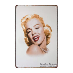 plaque métal Marilyn Monroe vintage