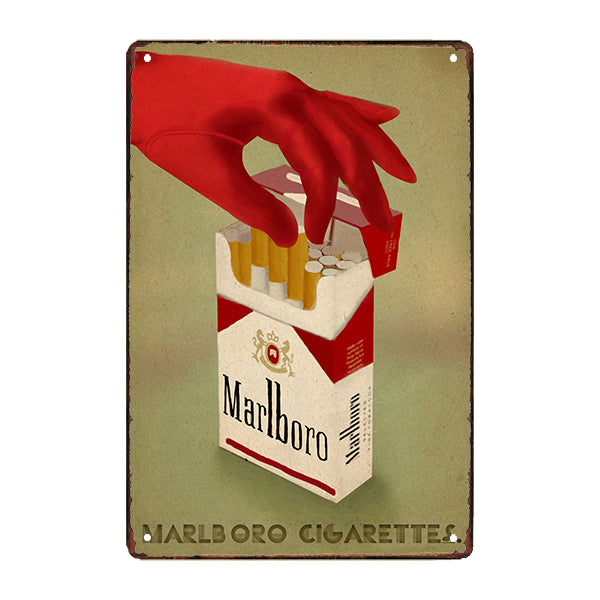 plaque-metal-marlboro plaque métal marlboro