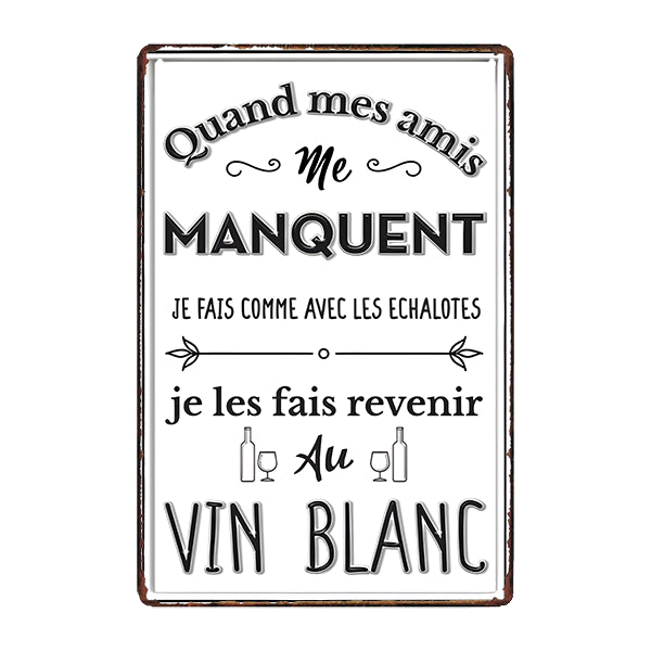 plaque-metal-message plaque métal message