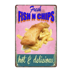 plaque fish and chips