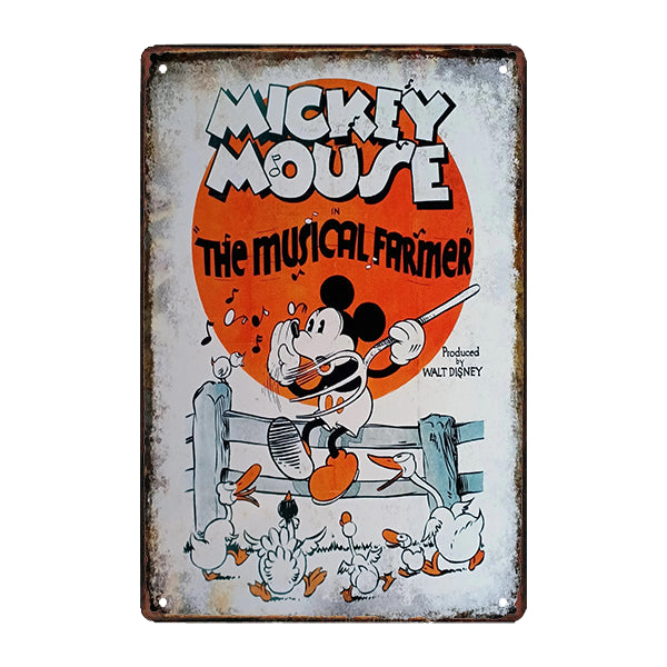 plaque-metal-mickey plaque métal mickey