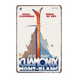 plaque métal Mont-Blanc