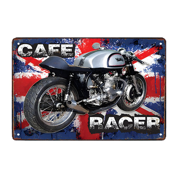 plaque-metal-moto-cafe-racer plaque métal moto café racer
