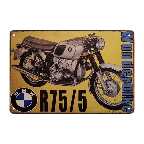 plaque-metal-moto-deco-bmw plaque métal moto déco bmw
