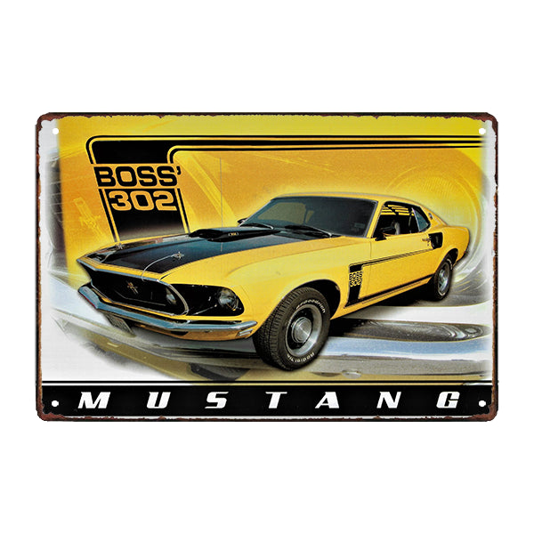 plaque-metal-mustang plaque métal mustang