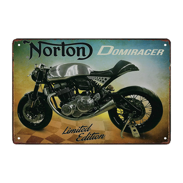 plaque-metal-norton plaque métal norton