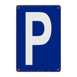 plaque métal parking