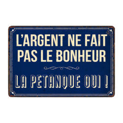 plaque métal pétanque