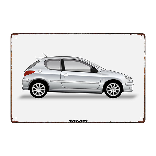 plaque-metal-peugeot-206 plaque métal peugeot 206