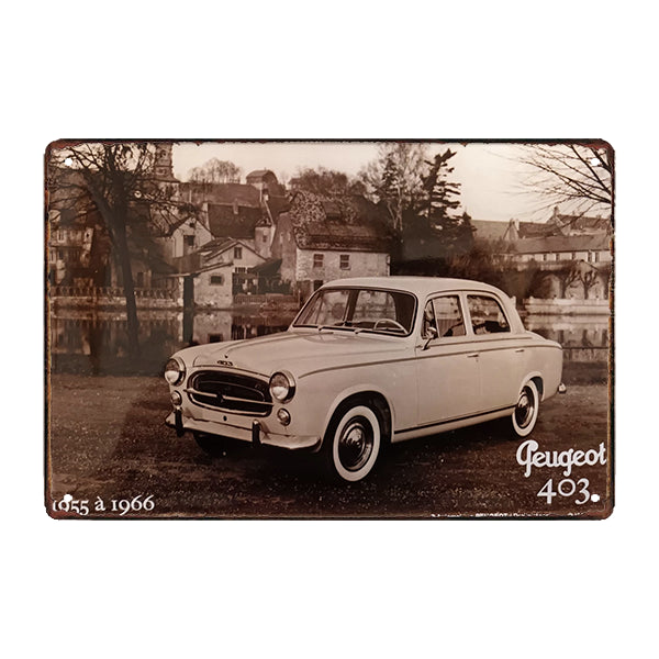 plaque-metal-peugeot-403 plaque métal peugeot 403