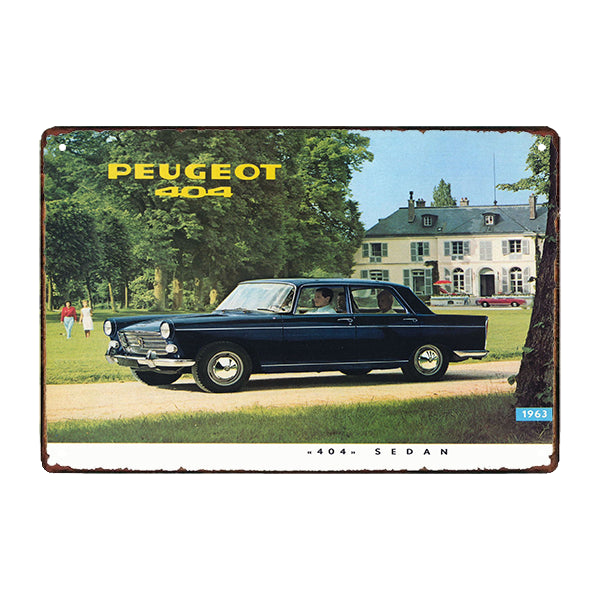 plaque-metal-peugeot-404 plaque métal peugeot 404