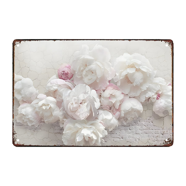 plaque-metal-pivoine plaque métal pivoine