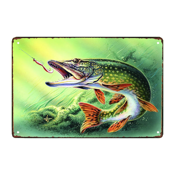 plaque-metal-poisson-black-bass plaque métal poisson black bass