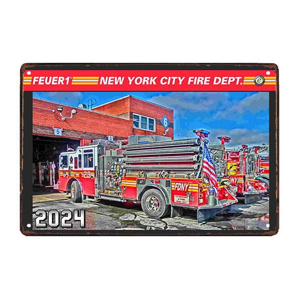 plaque-metal-pompier-new-york plaque métal pompier new-york