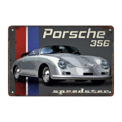 plaque métal porsche