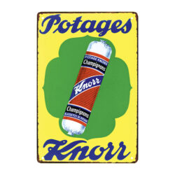 plaque métal potage