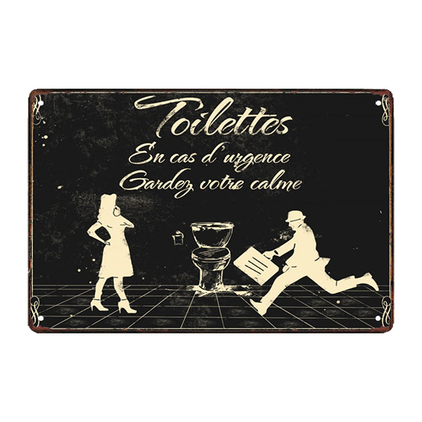 plaque-metal-pour-deco-wc plaque métal pour déco WC
