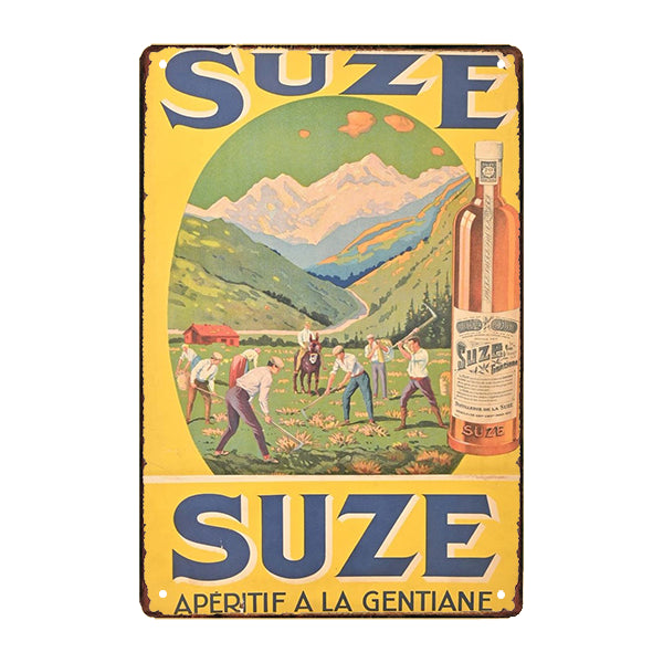 plaque-metal-pub-ancienne-suze plaque métal pub ancienne Suze