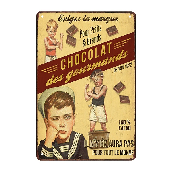 plaque-metal-pub-chocolat plaque métal pub chocolat