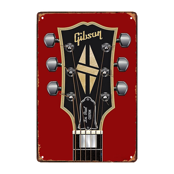 plaque-metal-pub-gibson plaque métal pub gibson