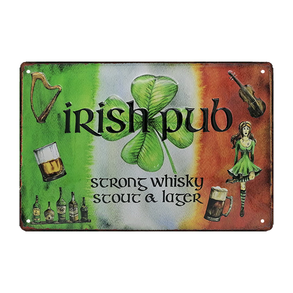 plaque-metal-pub-irlandais plaque métal pub irlandais