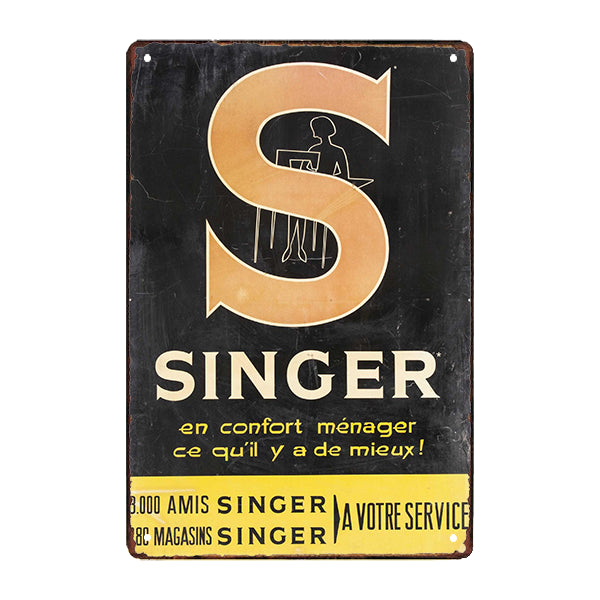 plaque-metal-pub-singer plaque métal pub singer