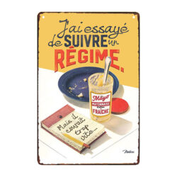 plaque métal pub vintage alimentaire