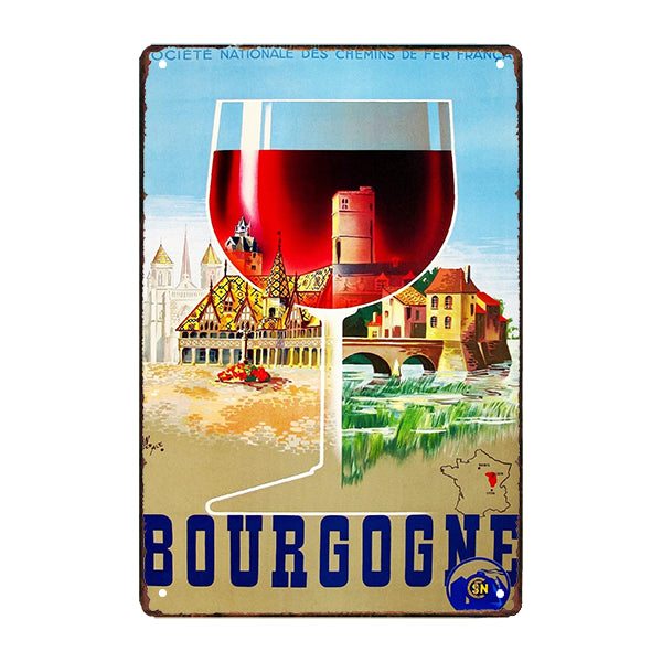 plaque-metal-publicitaire-vin plaque métal publicitaire vin