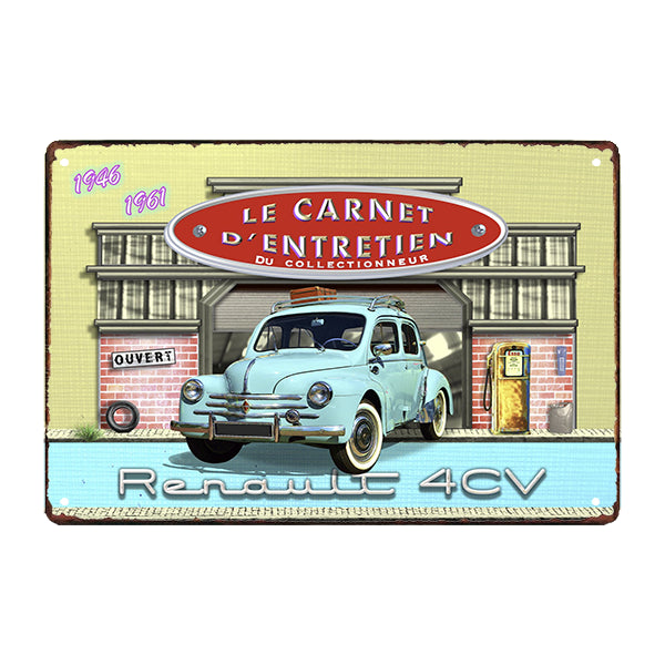 plaque-metal-renault-4cv plaque métal renault 4cv