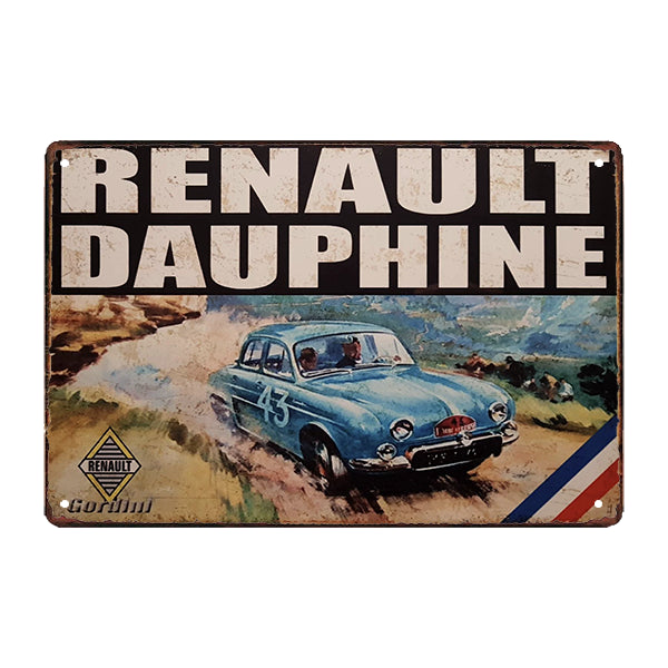 plaque-metal-renault-dauphine plaque métal renault dauphine