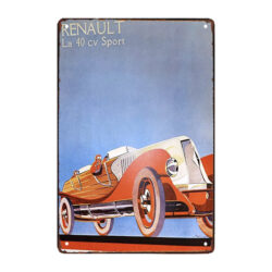 plaque métal renault sport