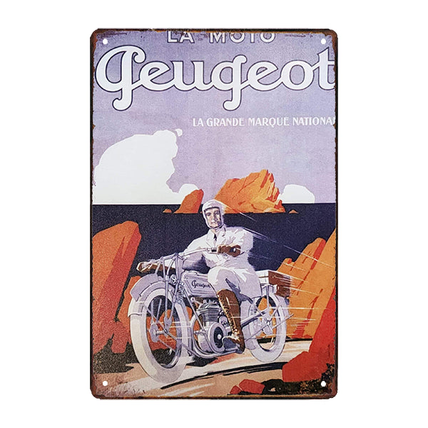 plaque-metal-retro-moto plaque métal rétro moto