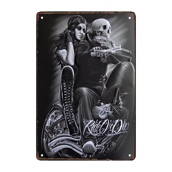 plaque-metal-ride-or-die plaque métal ride or die