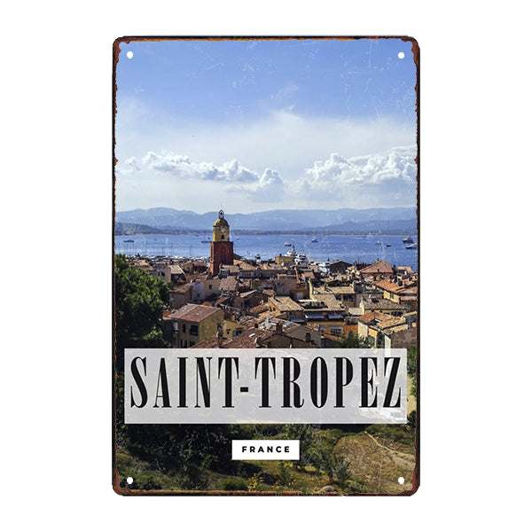 plaque-metal-saint-tropez plaque métal saint tropez