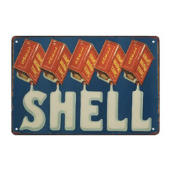 plaque métal shell 1929