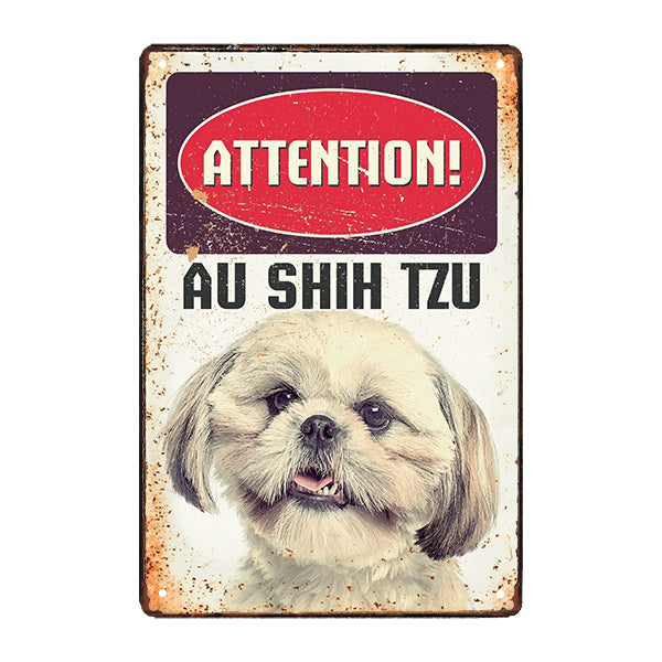 plaque-metal-shih-tzu plaque métal shih tzu
