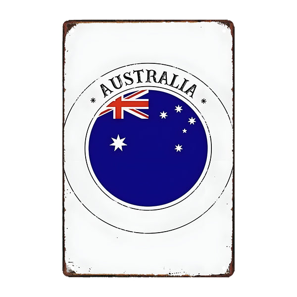 plaque-metal-souvenir-australia plaque métal souvenir australia