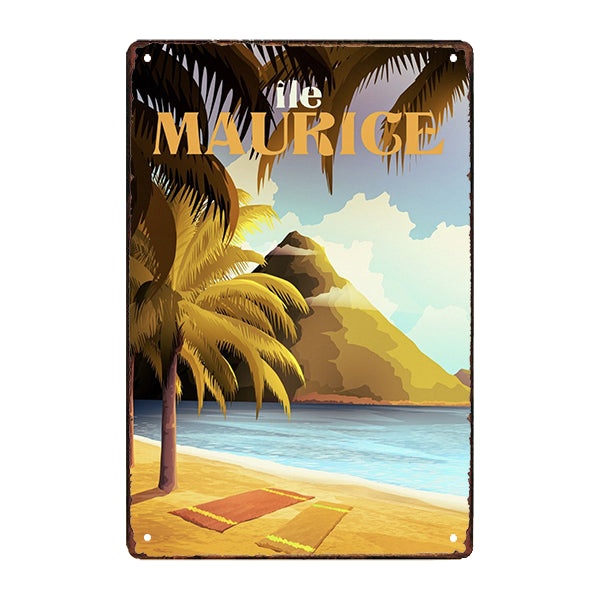 plaque-metal-souvenir-ile-maurice plaque métal souvenir Île Maurice