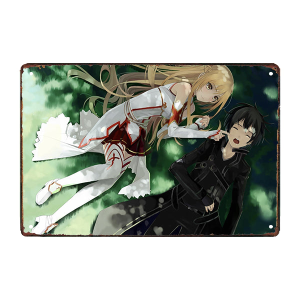 plaque-metal-sword-art-online plaque métal sword art online
