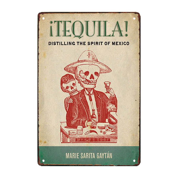 plaque métal tequila