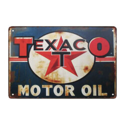 plaque métal texaco