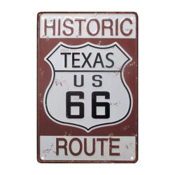plaque métal texas