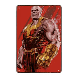 plaque métal thanos