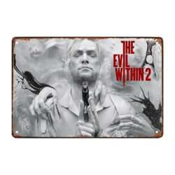 plaque métal the evil within 2