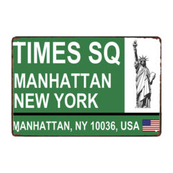 plaque métal times square